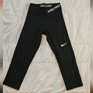 Nike Pro Dri-Fit Capri Black Leggings size Small
